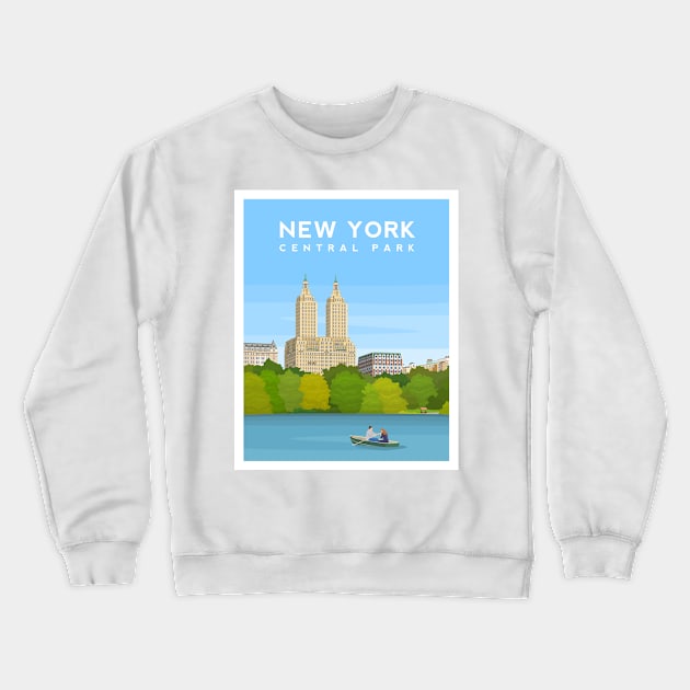 New York Central Park, USA Crewneck Sweatshirt by typelab